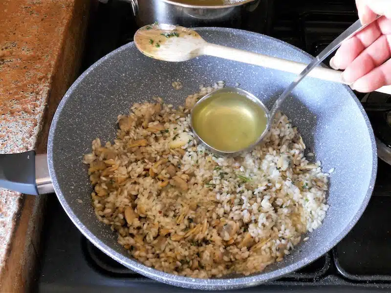 Risotto e vongole al fumetto di pesce 4