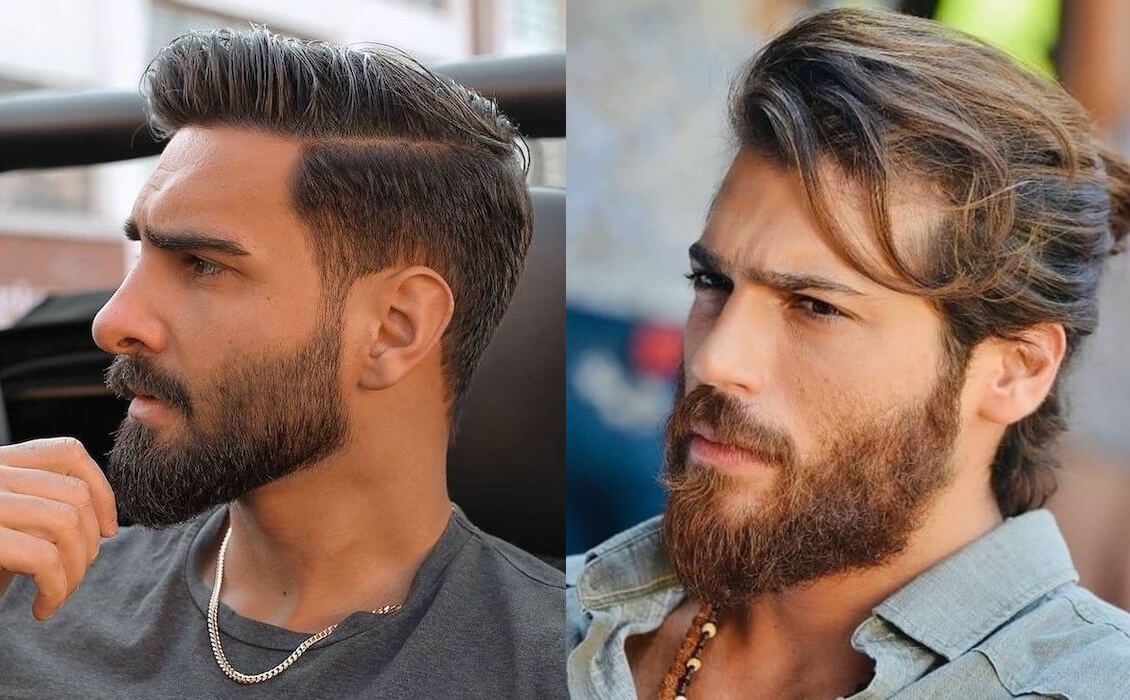 barba lunga taglio capelli uomo 2021