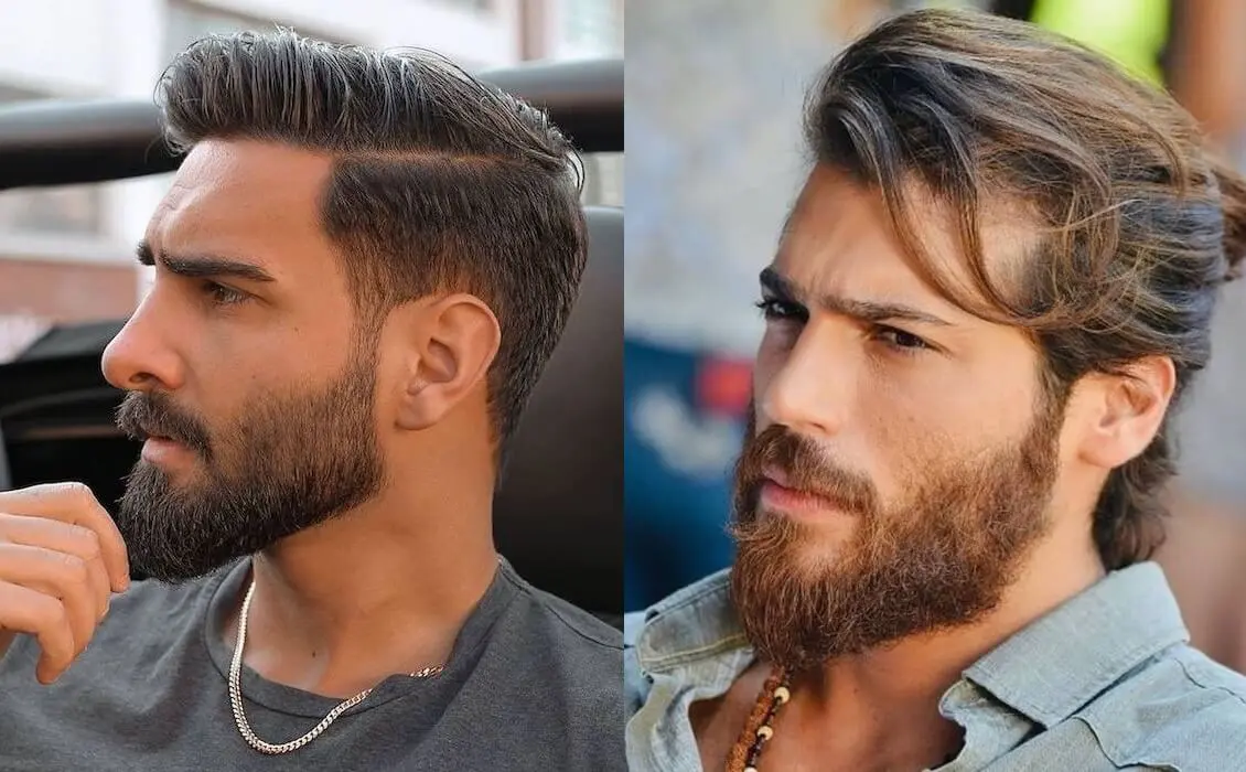 barba lunga taglio capelli uomo 2021