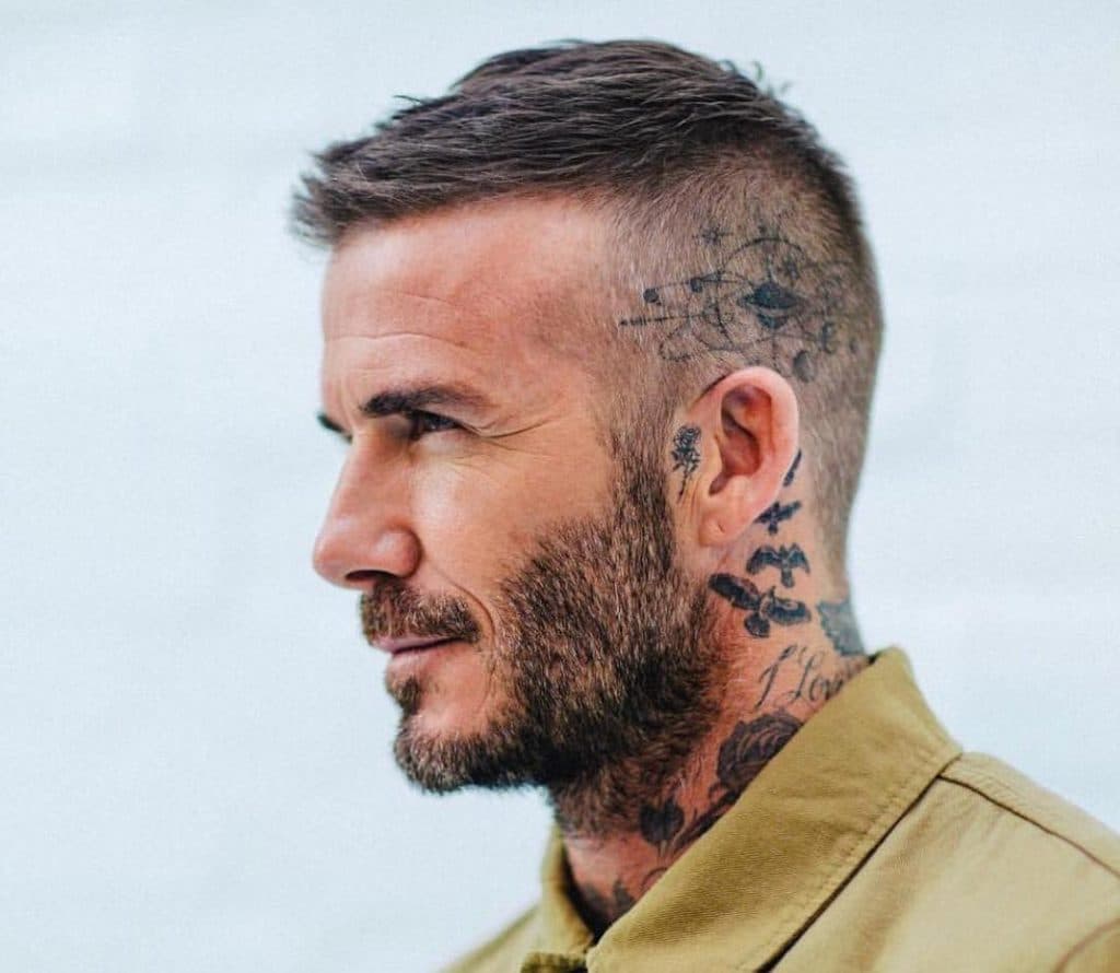 david beckham taglio di capelli corto 2018