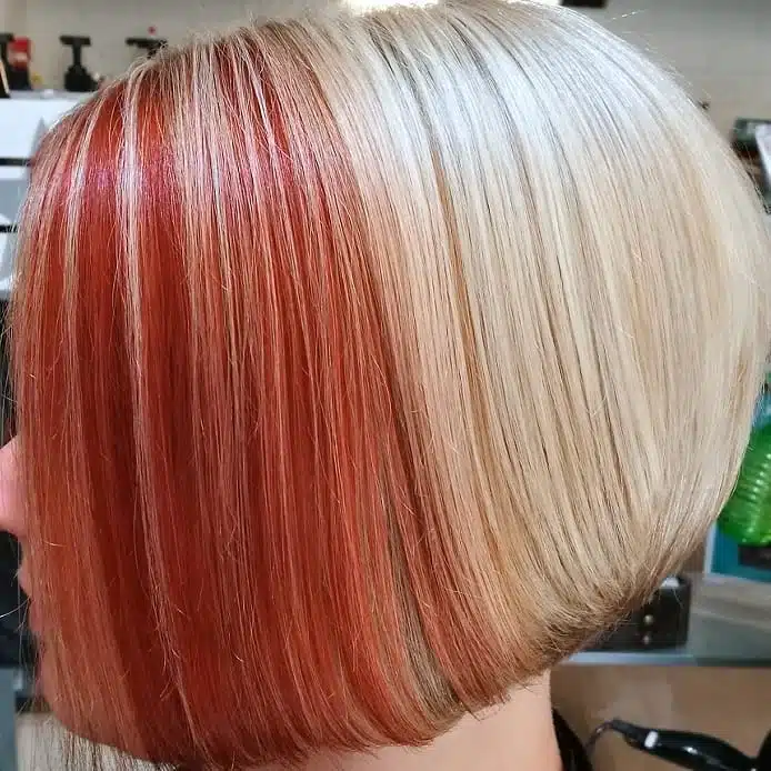 tagli medi capelli colorati inverno 2018-2019