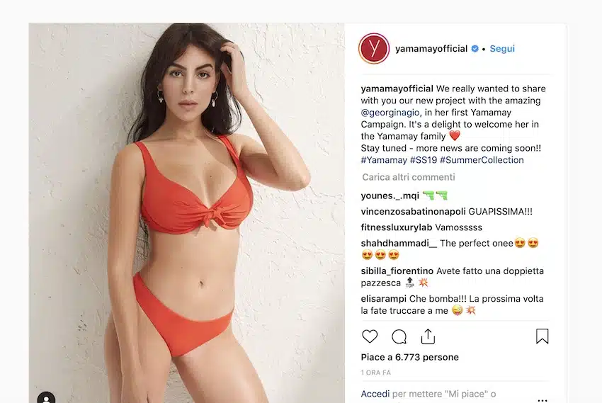 Georgina Rodriguez yamamay