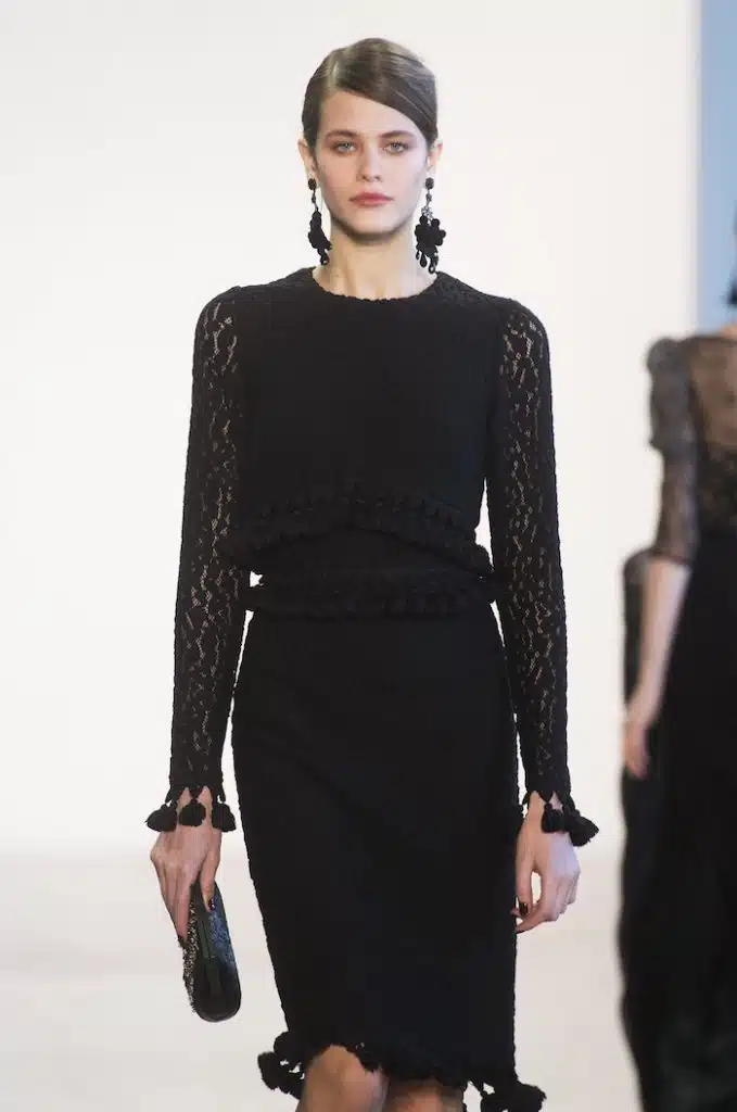 tubino nero elegante inverno 2018 2019