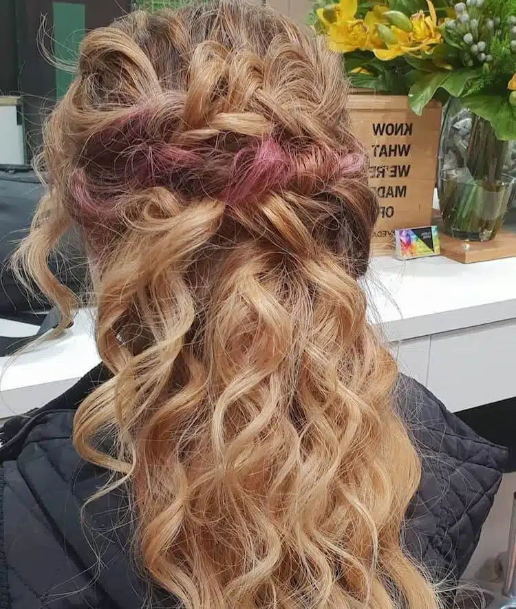 acconciature spose 2019-capelli colorati