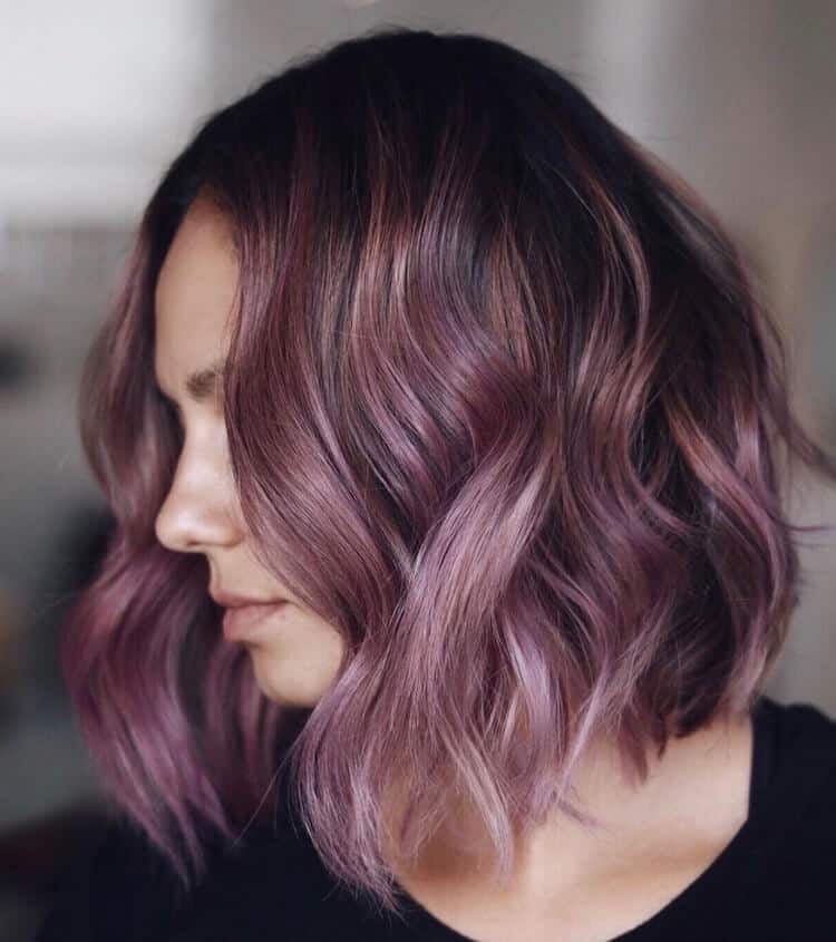 mauve capelli colorati inverno 2019