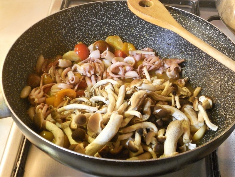 pasta pioppini e totani 3