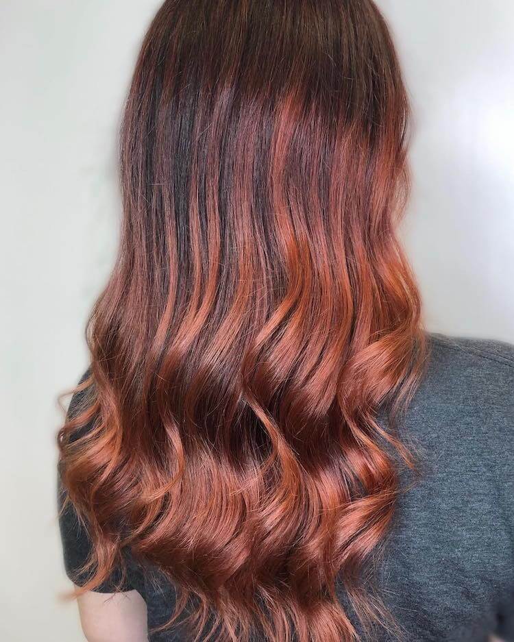 red balayage 2018