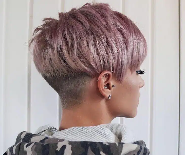 undercut taglio corto capelli colorati 2019