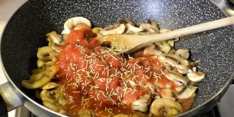 Polenta e funghi champignon 3