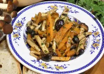 Zucca e funghi in padella