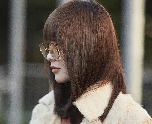 capelli castani 2019 moda street style parigi
