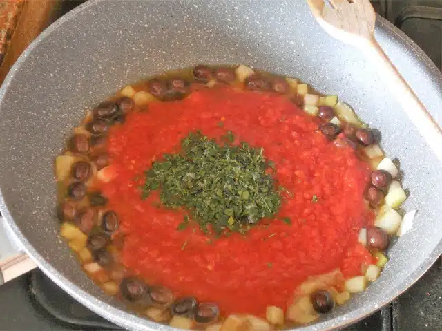 Linguine e baccala