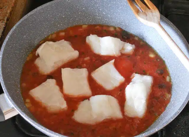 Linguine e baccala 