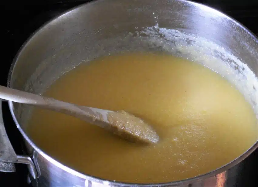 Polenta con funghi porcini al pomodoro 5