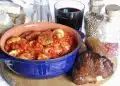Polenta con funghi porcini al pomodoro