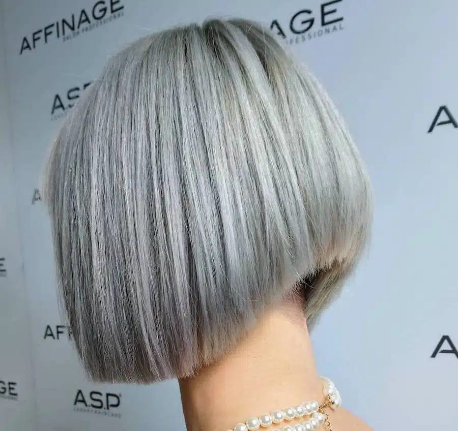 capelli grigi 2019 taglio carre