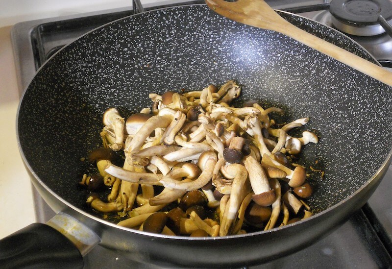 Polenta con funghi e salsiccia 2