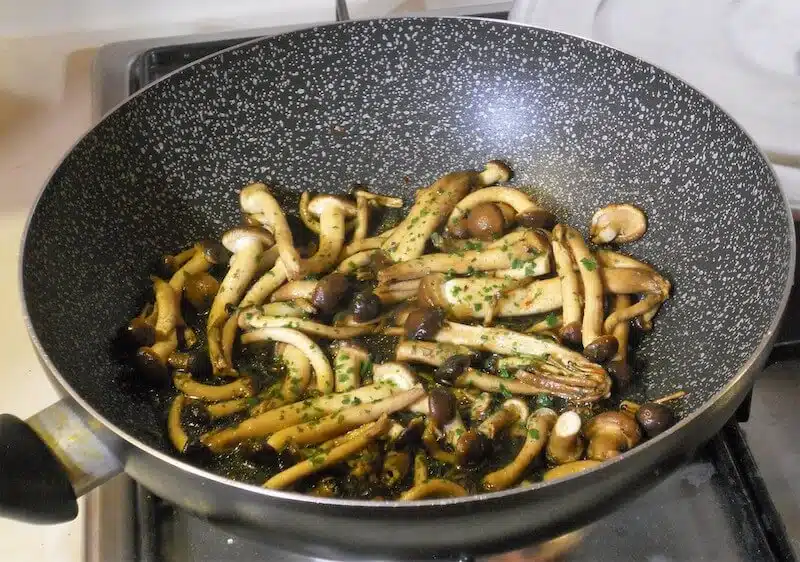 Polenta con funghi e salsiccia 3