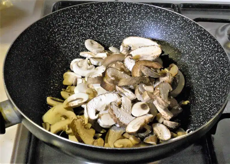 Polenta e funghi trifolati 2