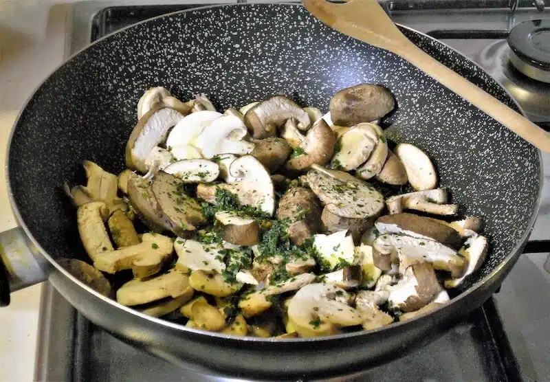 Polenta e funghi trifolati 3