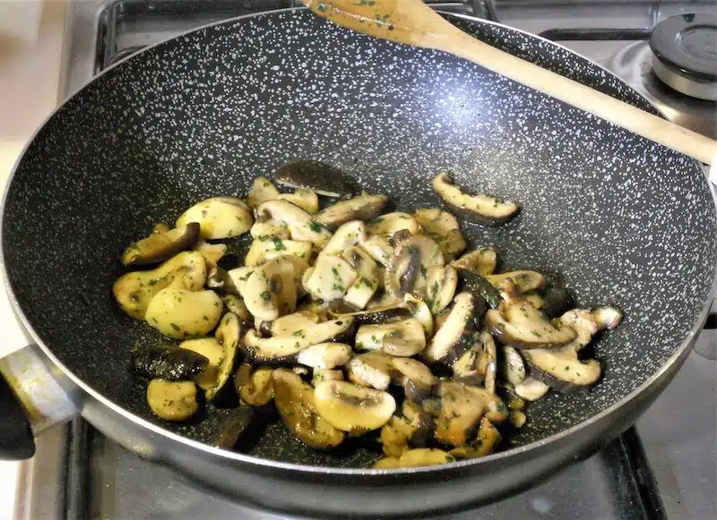 Polenta e funghi trifolati 4