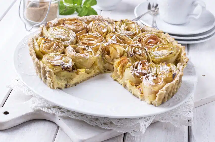 torta di mele e crema