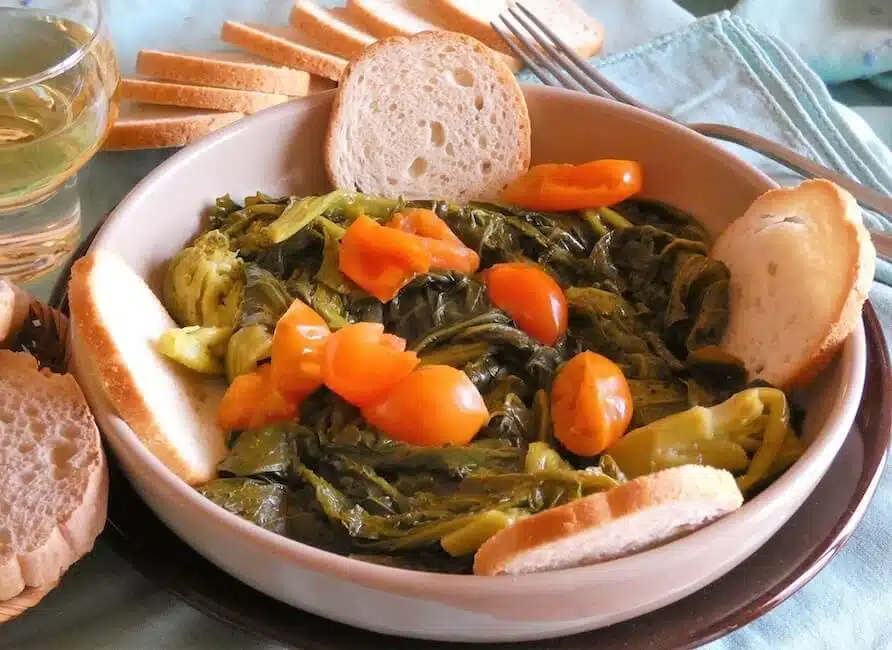 Cime di rapa stufate ricetta pugliese