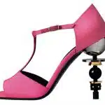 Sandali conn tacco scultoreo Hermes