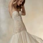 Abito con scollatura a cuore Pronovias