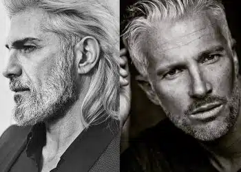 Capelli uomo bianchi
