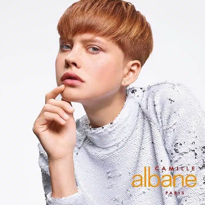 taglio corto capelli rame camille albane pe 2019