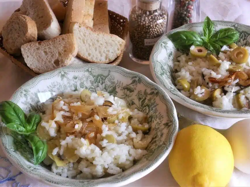 Insalata di riso con verdure in agrodolce