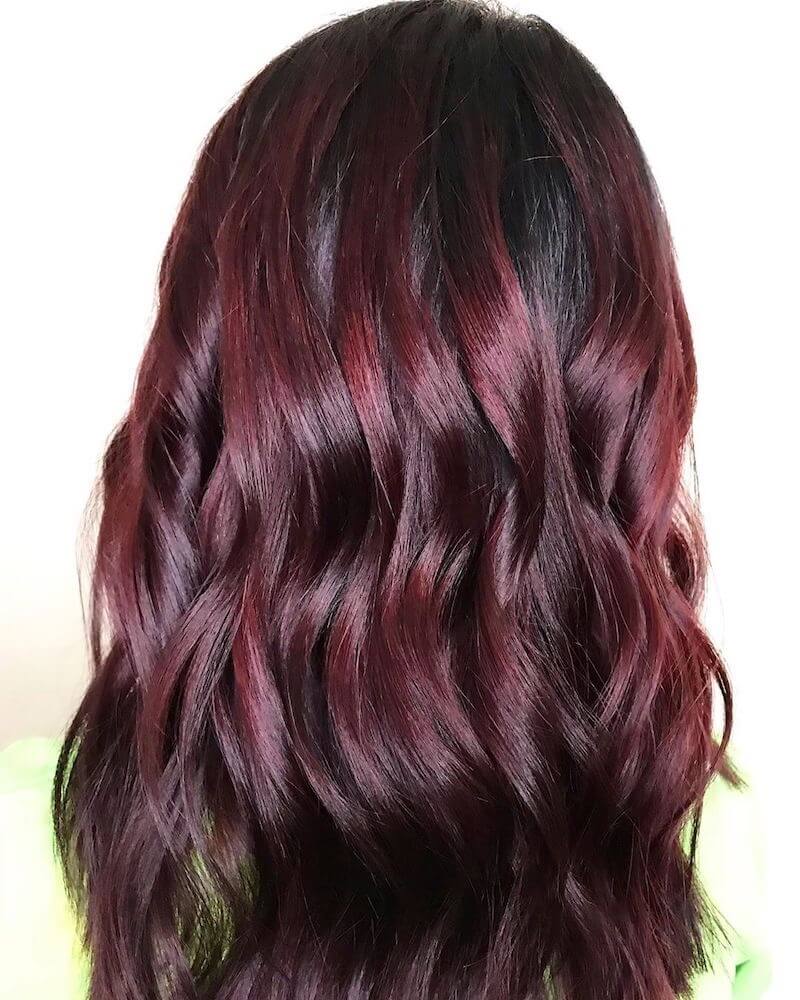 balayage rosso bordeaux estate 2019