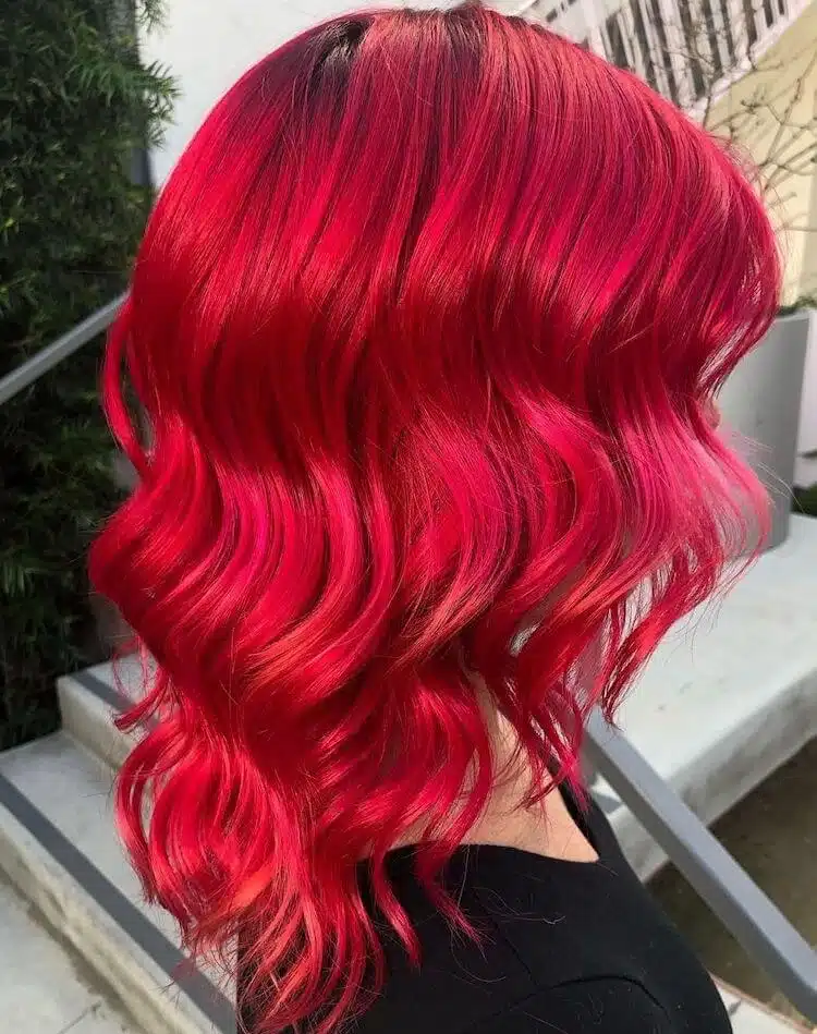 capelli medi rosso ciliegia 2019