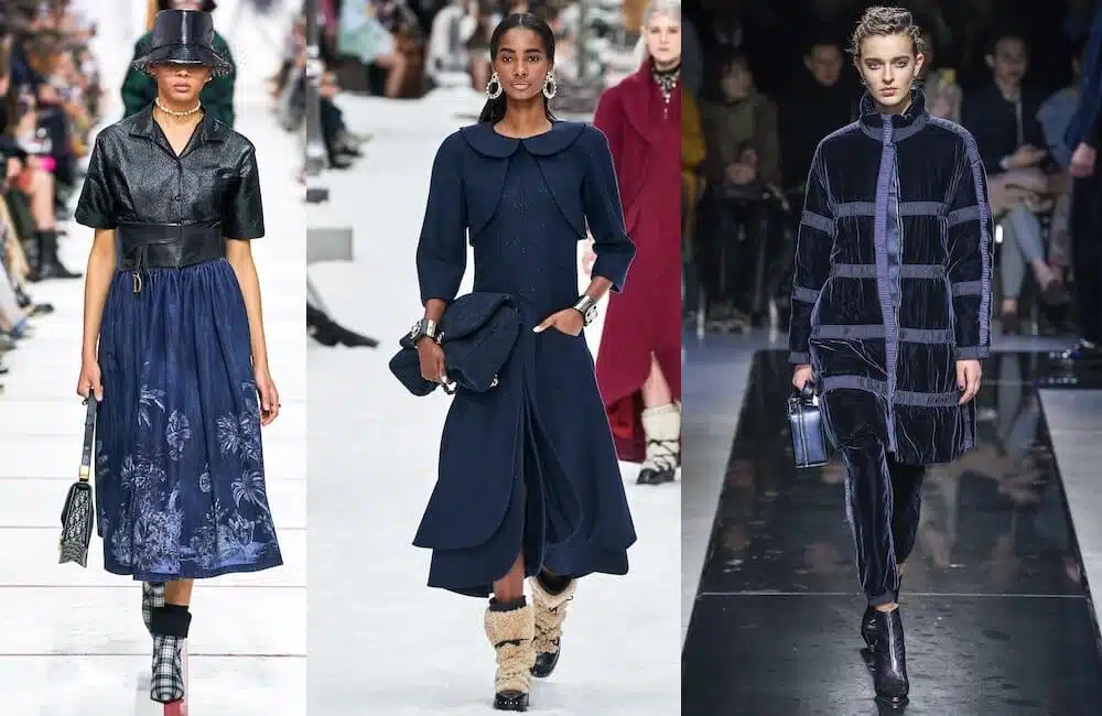 colori moda 2019 2020 -abiti blu