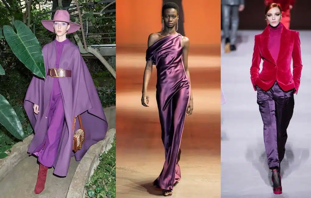 moda inverno 2019-2020-viola colore -abbinamenti