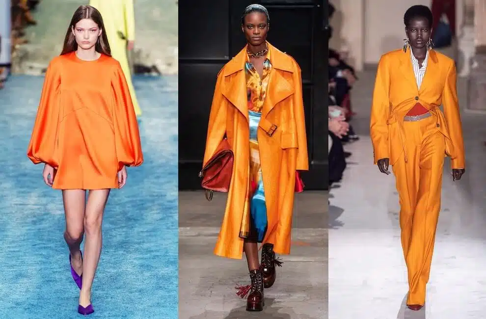 moda inverno vestiti arancioni 2020