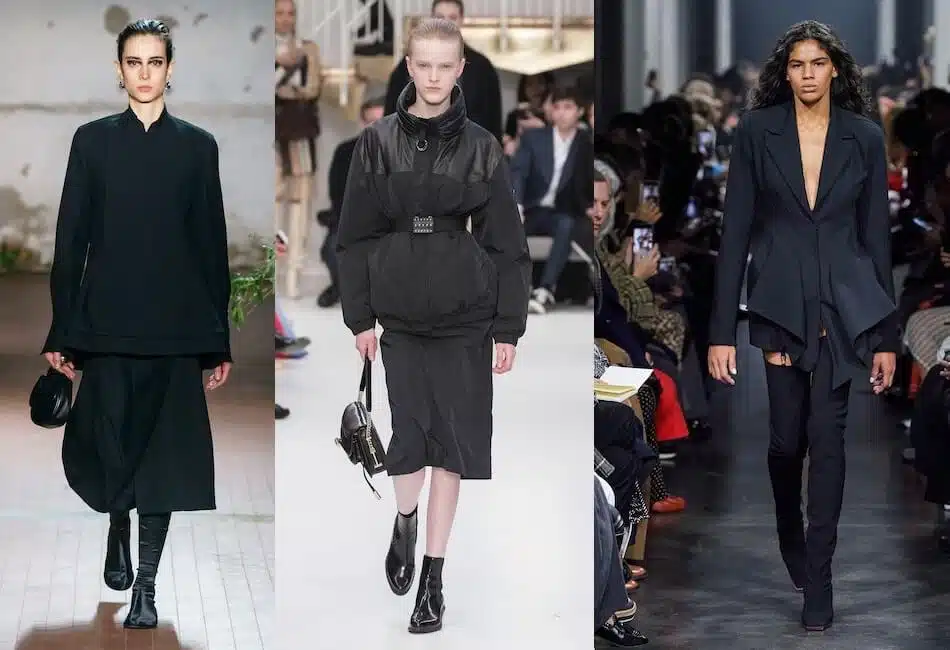 tendenze moda autunno inverno 2019-2020 abiti neri