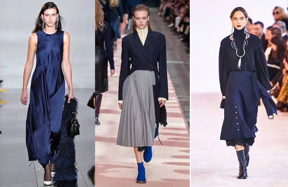 tendenze moda inverno 2019 vestiti blu