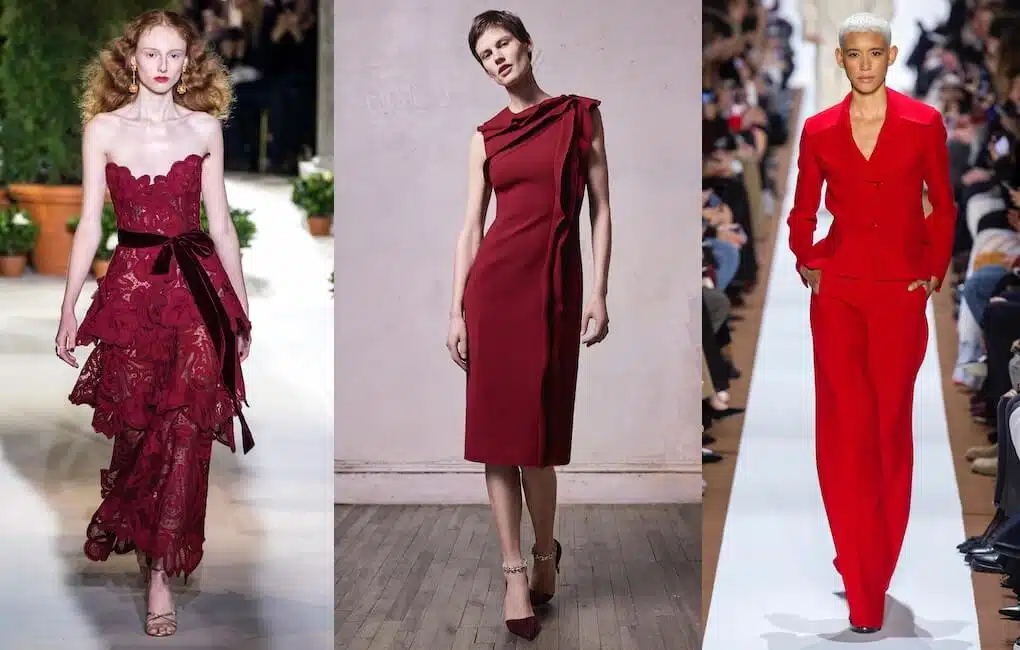 vestiti eleganti rossi inverno 2019-2020