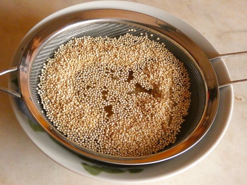 lavare la quinoa ricetta