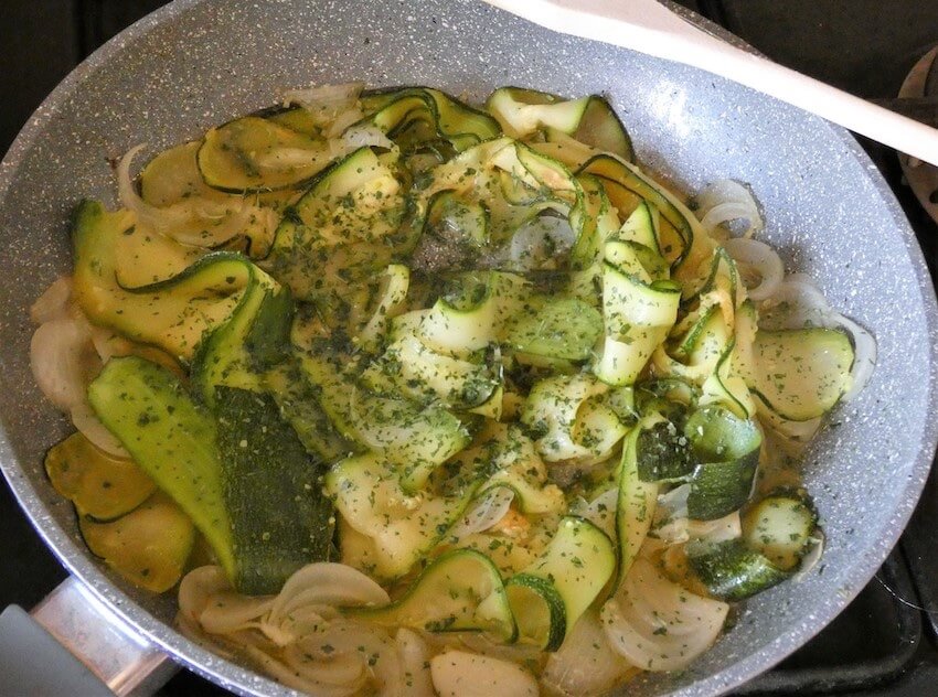 zucchine in padella cottura