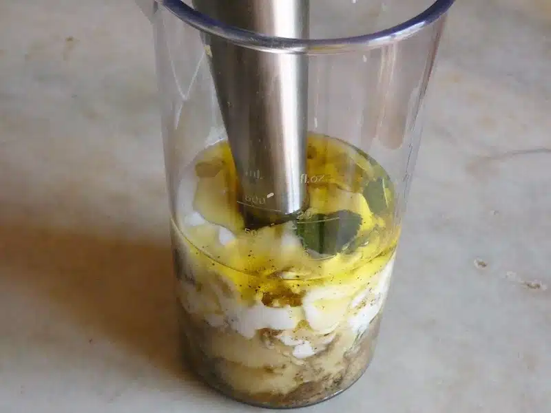Salsa melitzanosalada preparazione