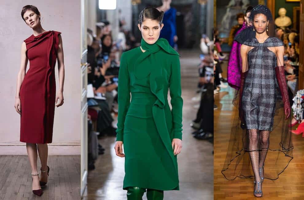 abiti eleganti corti inverno 2019-2020