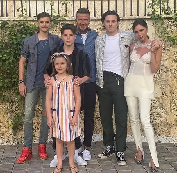 beckham famiglia