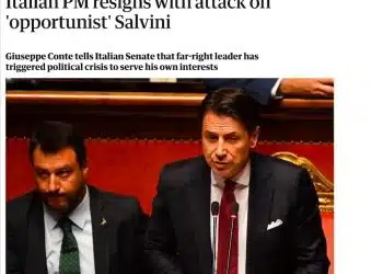 crisi governo dimissioni conte stampa estera