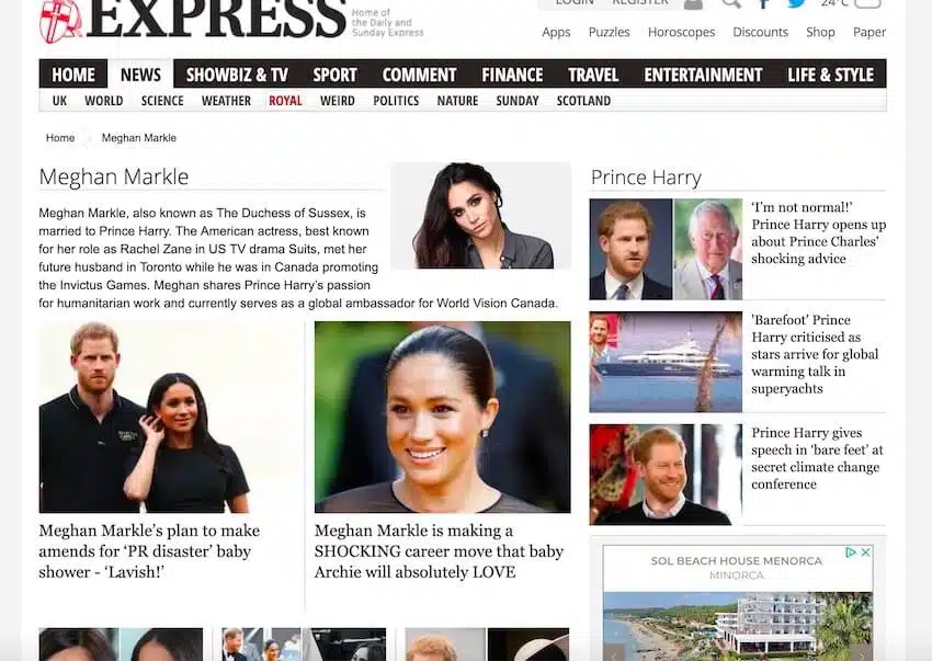 express meghan markle news