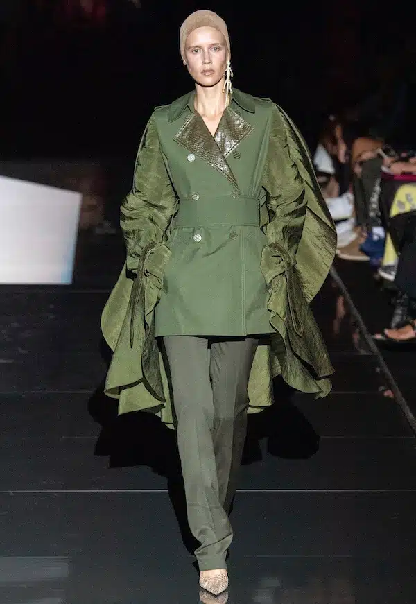 Schiaparelli abito verde 2019 2020