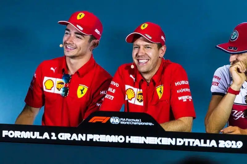 Sebastian Vettel Charles Leclerc settembre 2019