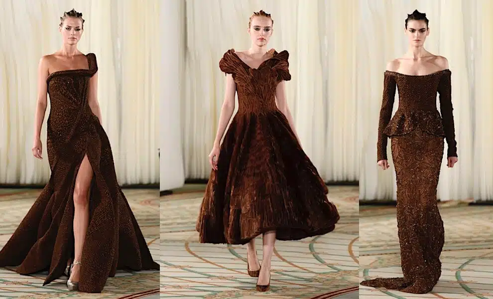 abiti da sera marrone inverno 2019 2020